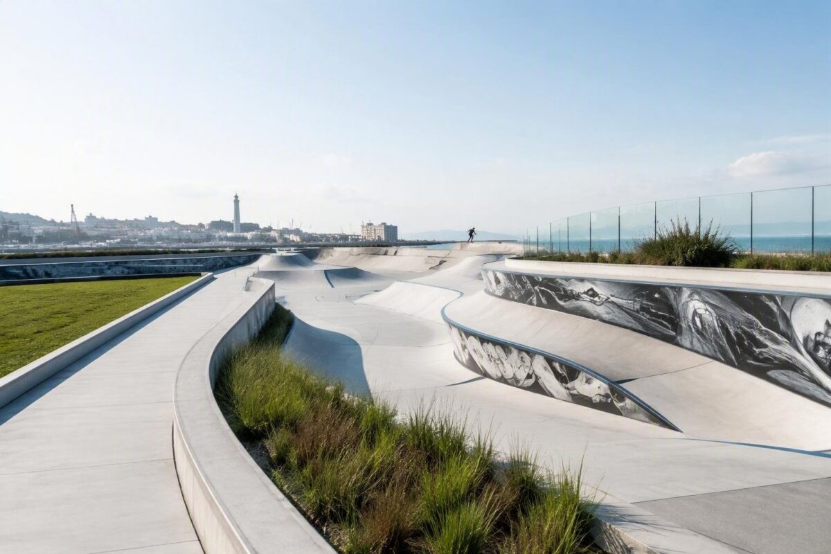 Arte e sport si incontrano nel nuovo skate park di Genova