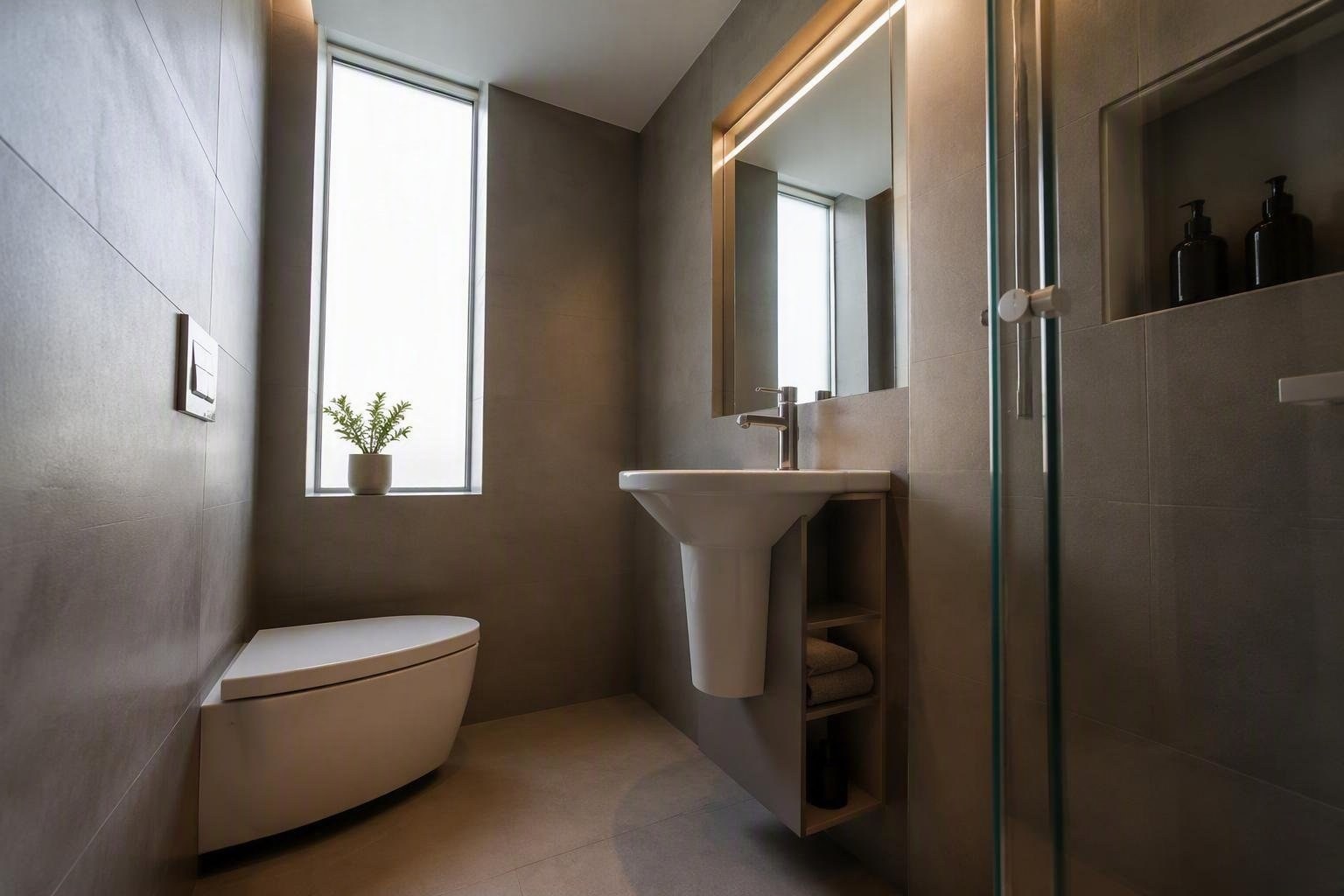 Bagno piccolo funzionale: layout, sanitari compatti e contenimento verticale