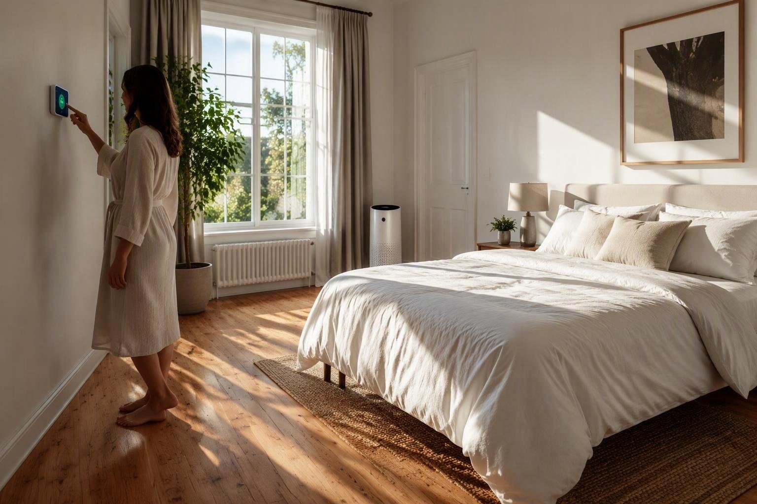 Camera da letto: temperatura ideale, ricambio d’aria e tende tecniche per dormire meglio