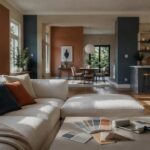 Colori per living e open space: guida alle palette