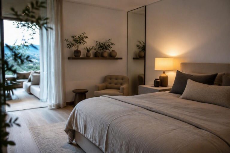 Come far sembrare ampia la camera da letto con luce, colori e arredi