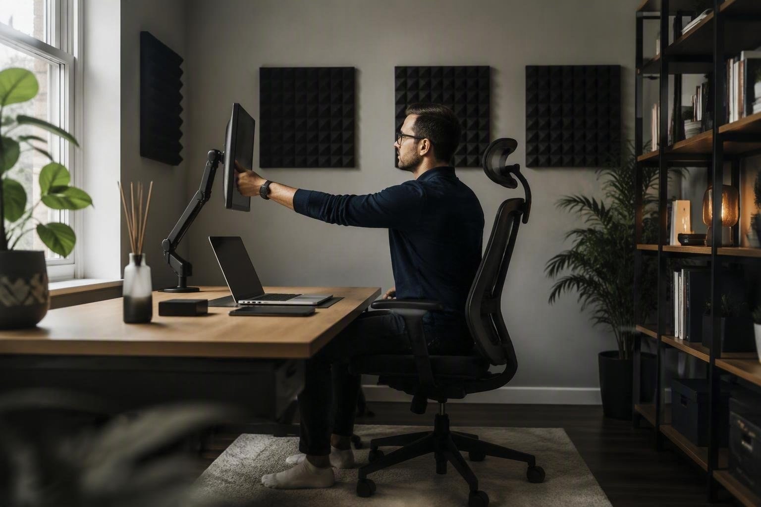 Come progettare lo studio in casa: altezze, distanze e acustica efficace