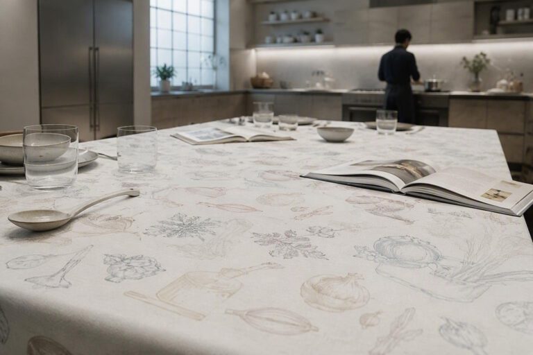 Decorare la tovaglia con ricette: l'idea creativa di @wunderlab per la tua cucina
