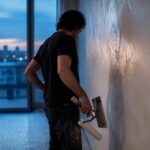 Effetto calce moderno con rullo e spatola: procedura completa