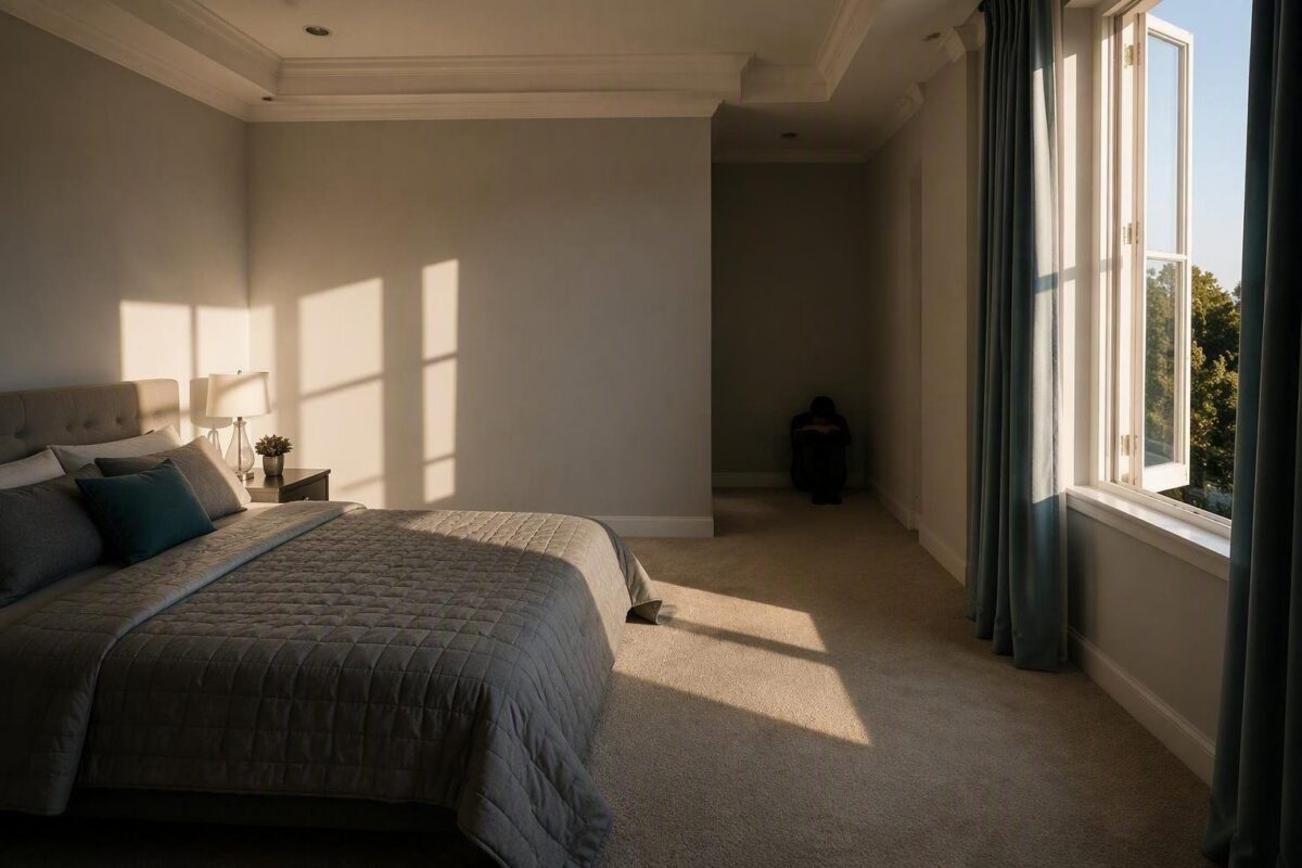 Guida ai colori della camera da letto: palette, tessili e luci