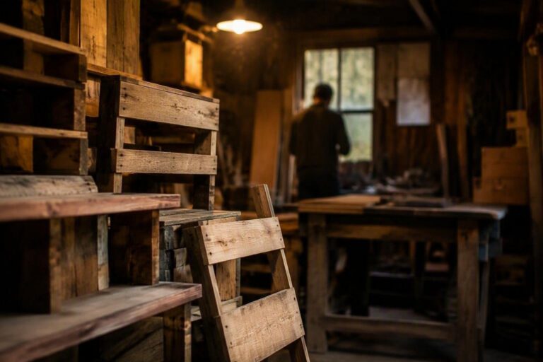 Idee creative per mensole fai-da-te con materiali di recupero