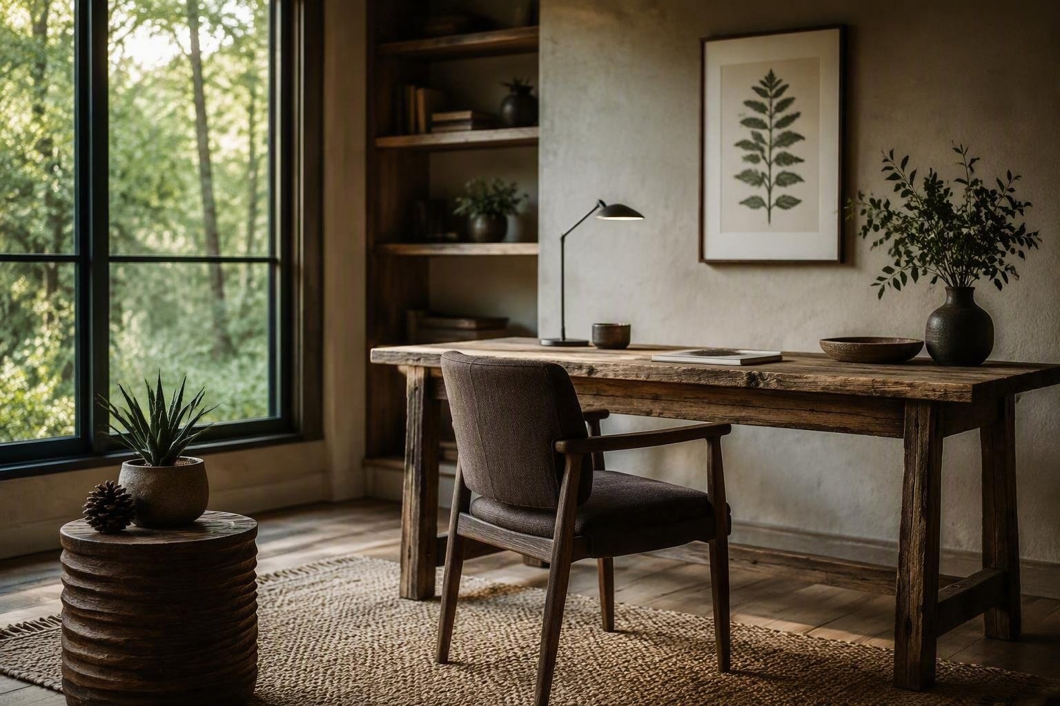 Restyling organic modern nella Hudson Valley: ufficio, due camere e nursery coordinati