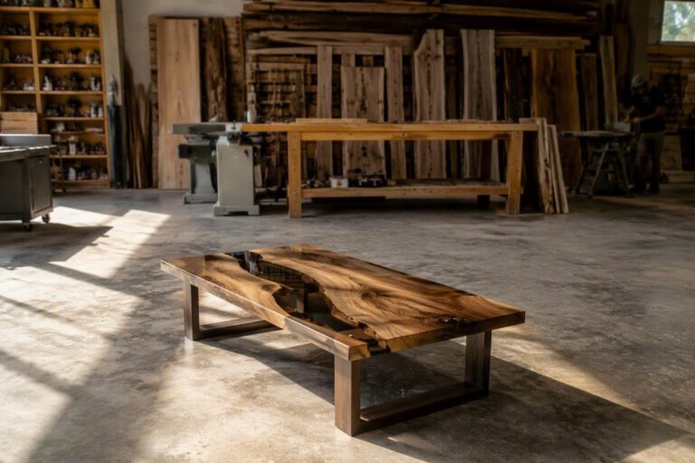 Tavolo in legno d’ulivo e resina: guida pratica per risultati professionali