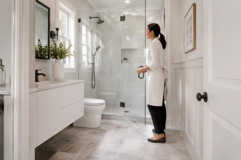 Bagni piccoli: guida a layout, docce walk-in e luce