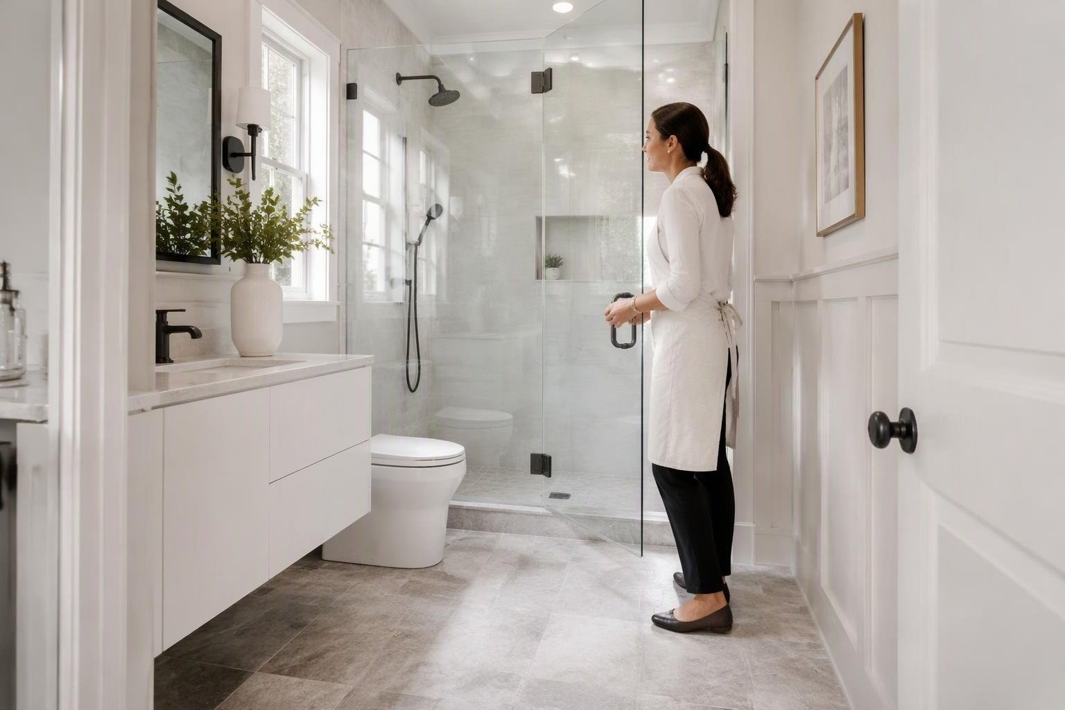 Bagni piccoli: guida a layout, docce walk-in e luce