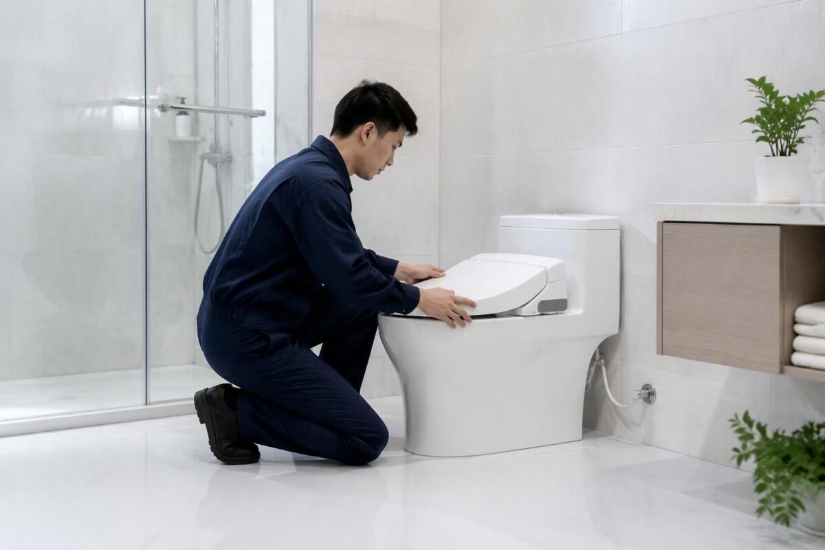 Bidet elettronico su wc: installazione senza opere murarie
