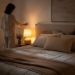Come progettare una camera da letto accogliente con luce stratificata e materiali soft-touch