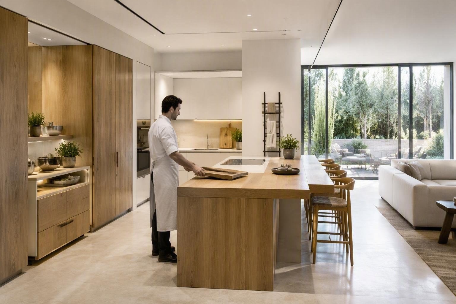 Cucina 2027: le tendenze chiave tra mobili come arredi, layout a zone e finiture naturali