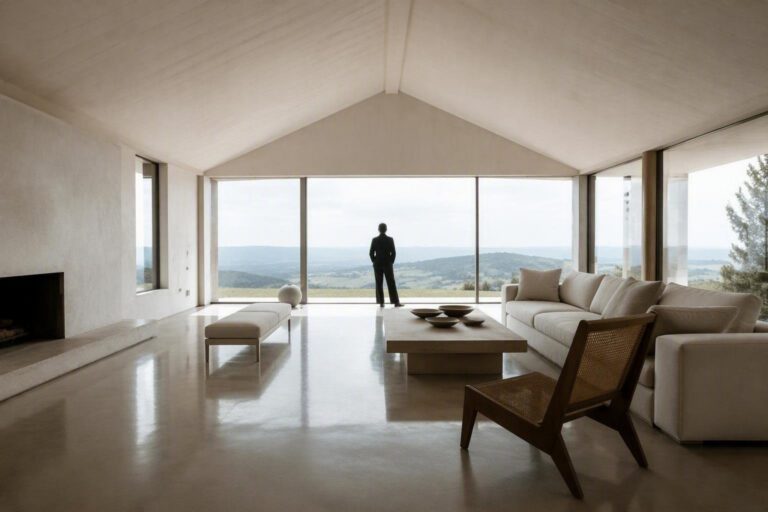 Design d'interni innovativo per una villa tra le colline toscane