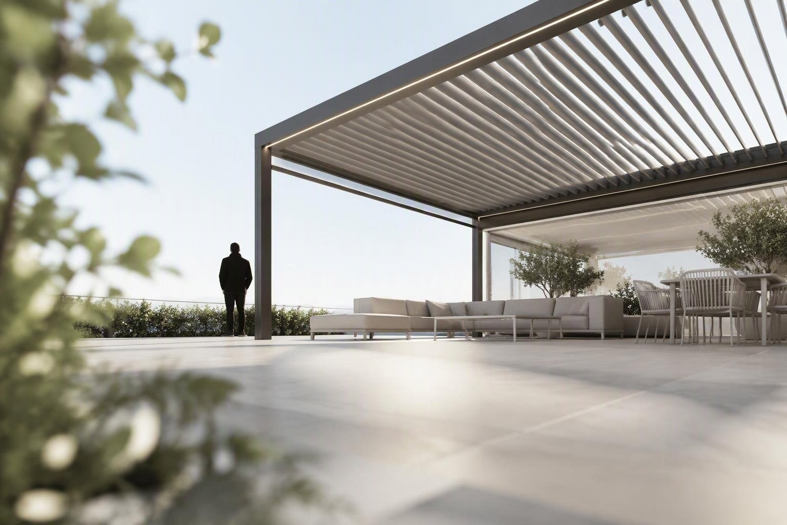 Scopri la pergola Kedry Neos, l’ombra intelligente per giardini e terrazzi