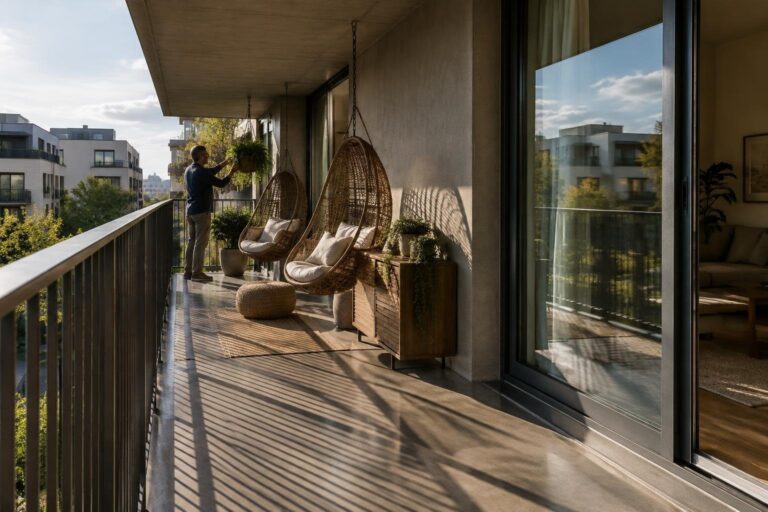 Balcone piccolo: soluzioni salvaspazio e vetrate leggere