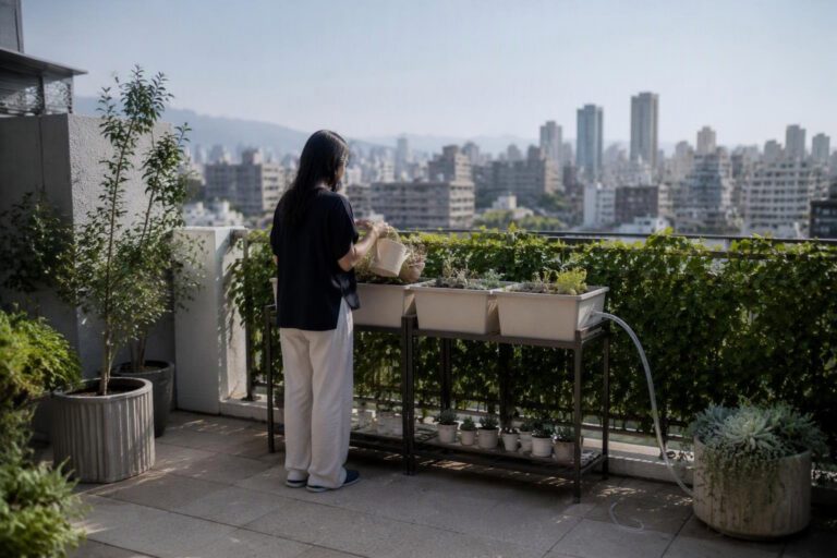 Balcone verde urbano: piante resistenti e layout modulari