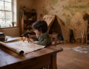 Cameretta avventura: palette, parete scenografica e mappe