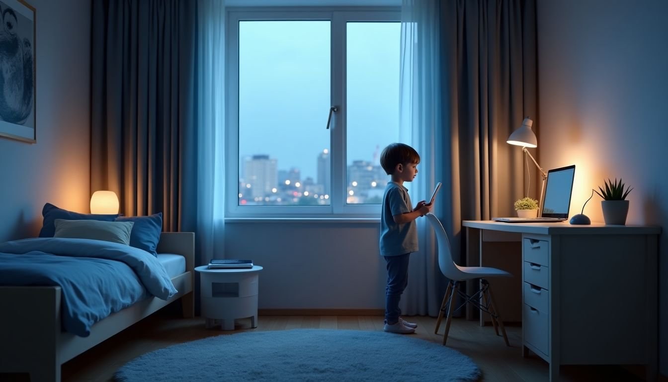 Cameretta tech sicura: privacy, cavi, router e arredi