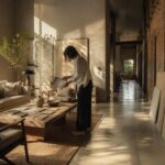 Cemento cerato, legno e ceramica: come scegliere e illuminare