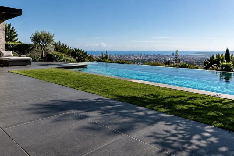 Guida ai pavimenti antiscivolo outdoor: terrazzo, giardino e piscina