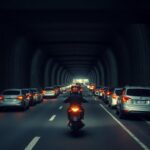 Incidente sulla Nuova 106 in galleria: moto coinvolta e code in direzione Catanzaro