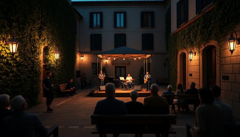 Filosofia, jazz e poesia si incontrano nella corte-giardino di Palazzo Nicotera