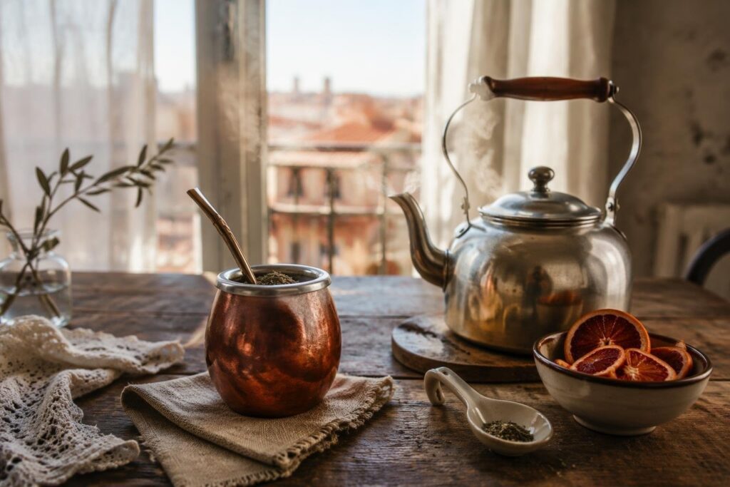 Galateo del mate e delle bevande sociali con abbinamenti calabresi