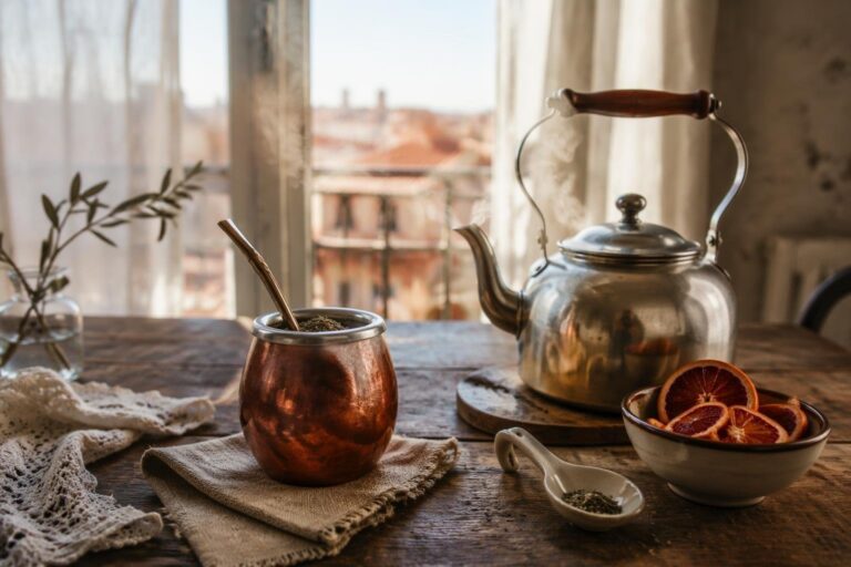 Galateo del mate e delle bevande sociali con abbinamenti calabresi