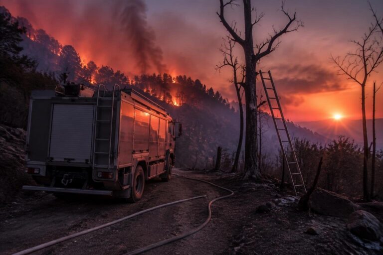 Parco del Pollino in fiamme: Vigili del fuoco e Protezione civile in azione contro gli incendi