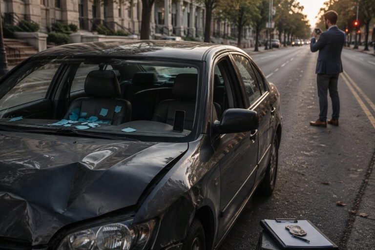 Cosa fare dopo un incidente: sicurezza, foto e CAI