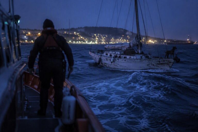 Soccorso in mare a Crotone: salvati quattro persone e un cane