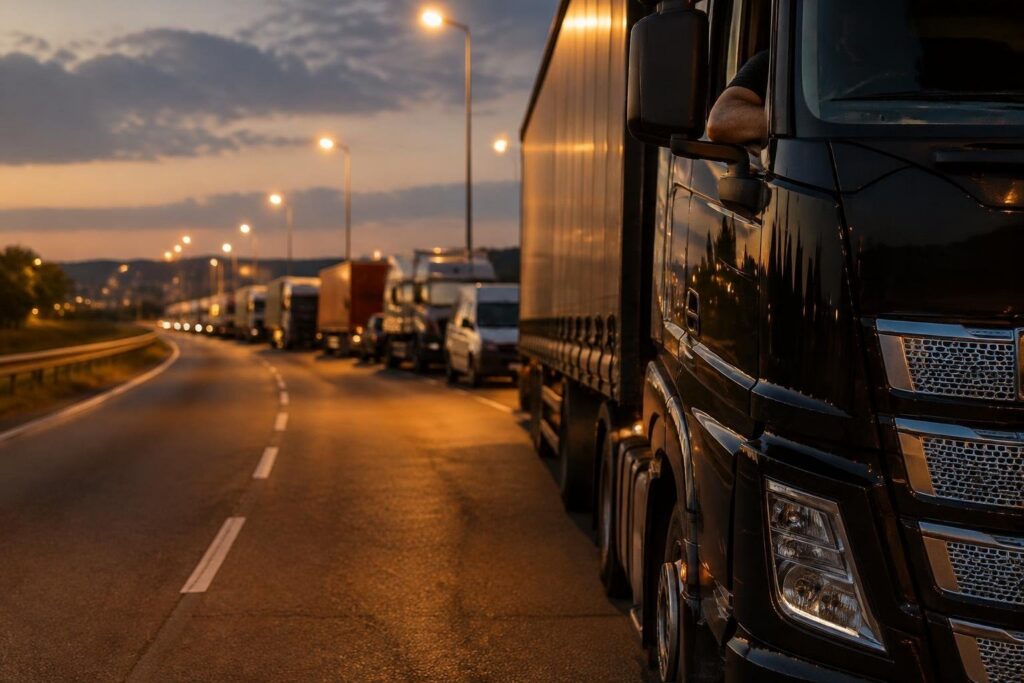 Autotrasportatori di Crotone bloccano la Statale 106 contro il rincaro del gasolio