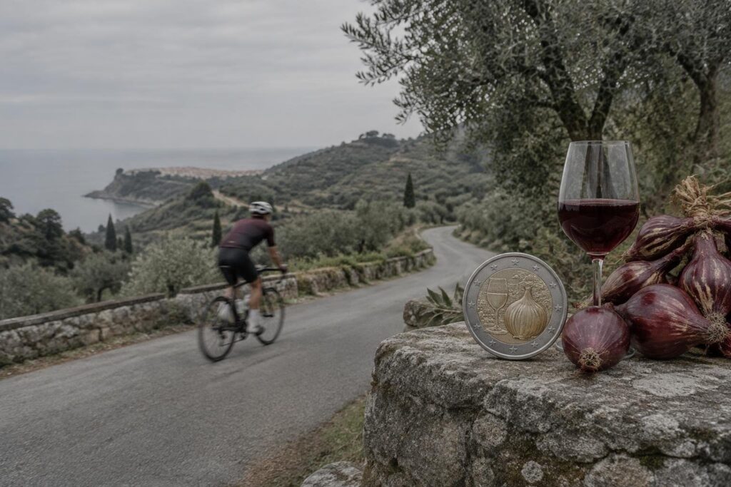 Moneta da 5 euro per il Cirò e la cipolla rossa di Tropea