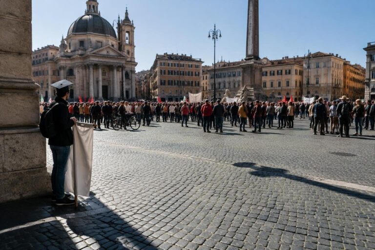Studenti, agricoltori e manifestanti: la protesta del 30 ottobre