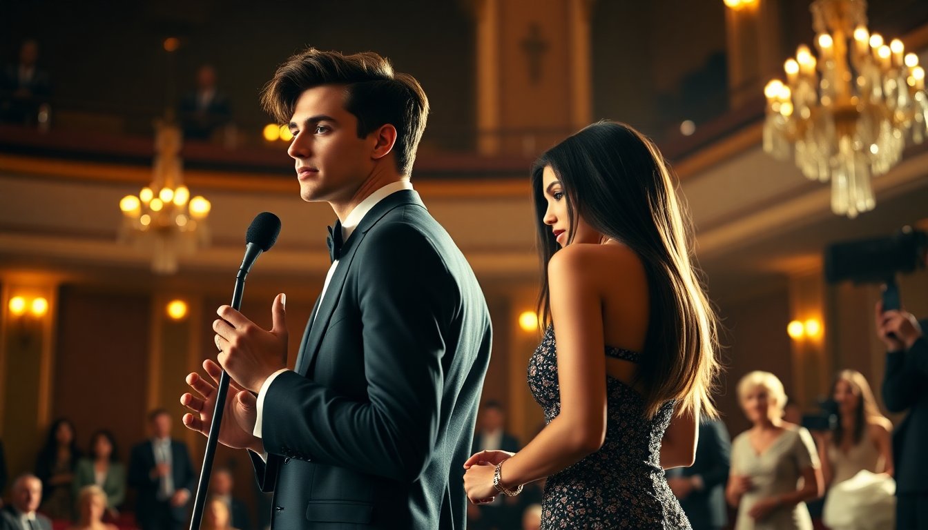 The dynamic between Timothée Chalamet and Kylie Jenner at award ceremonies