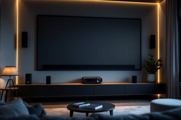 Creating an affordable home cinema experience with projectors, soundbars, and room treatments