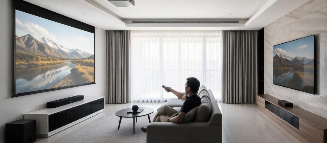 Projector or tv for movie nights: a comparison