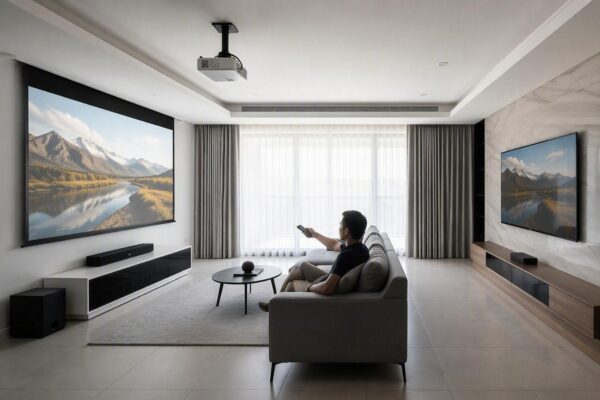 Projector or tv for movie nights: a comparison