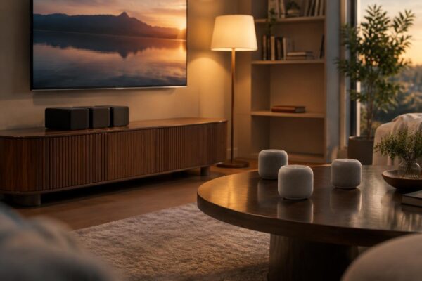 Sony Theatre Quad and Apple’s HomePod surround living-room audio