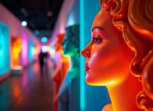 Immagine del Bari International Gender Festival con opere d'arte