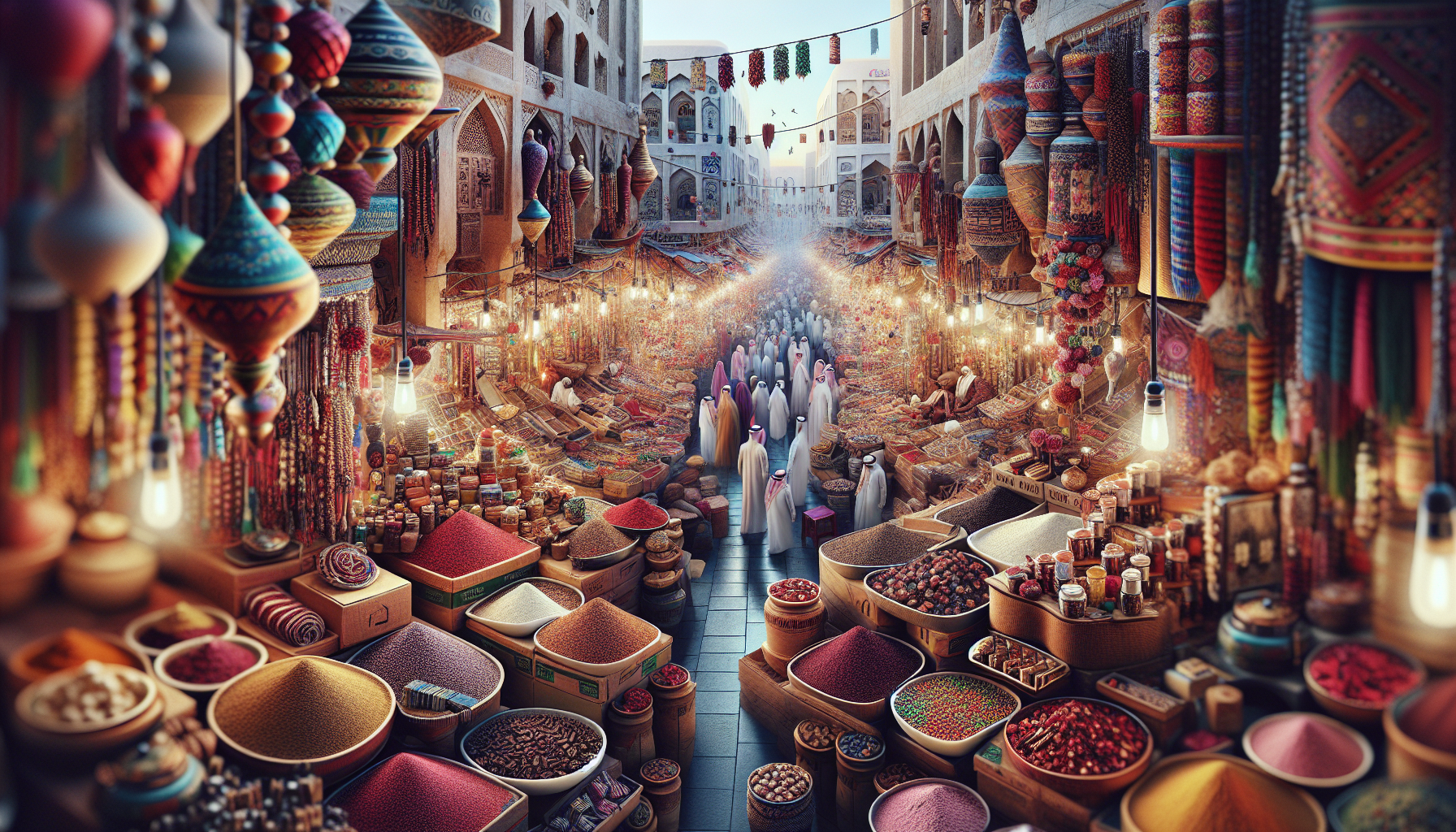 Colorful Ramadan festivities in Qatar showcasing culture