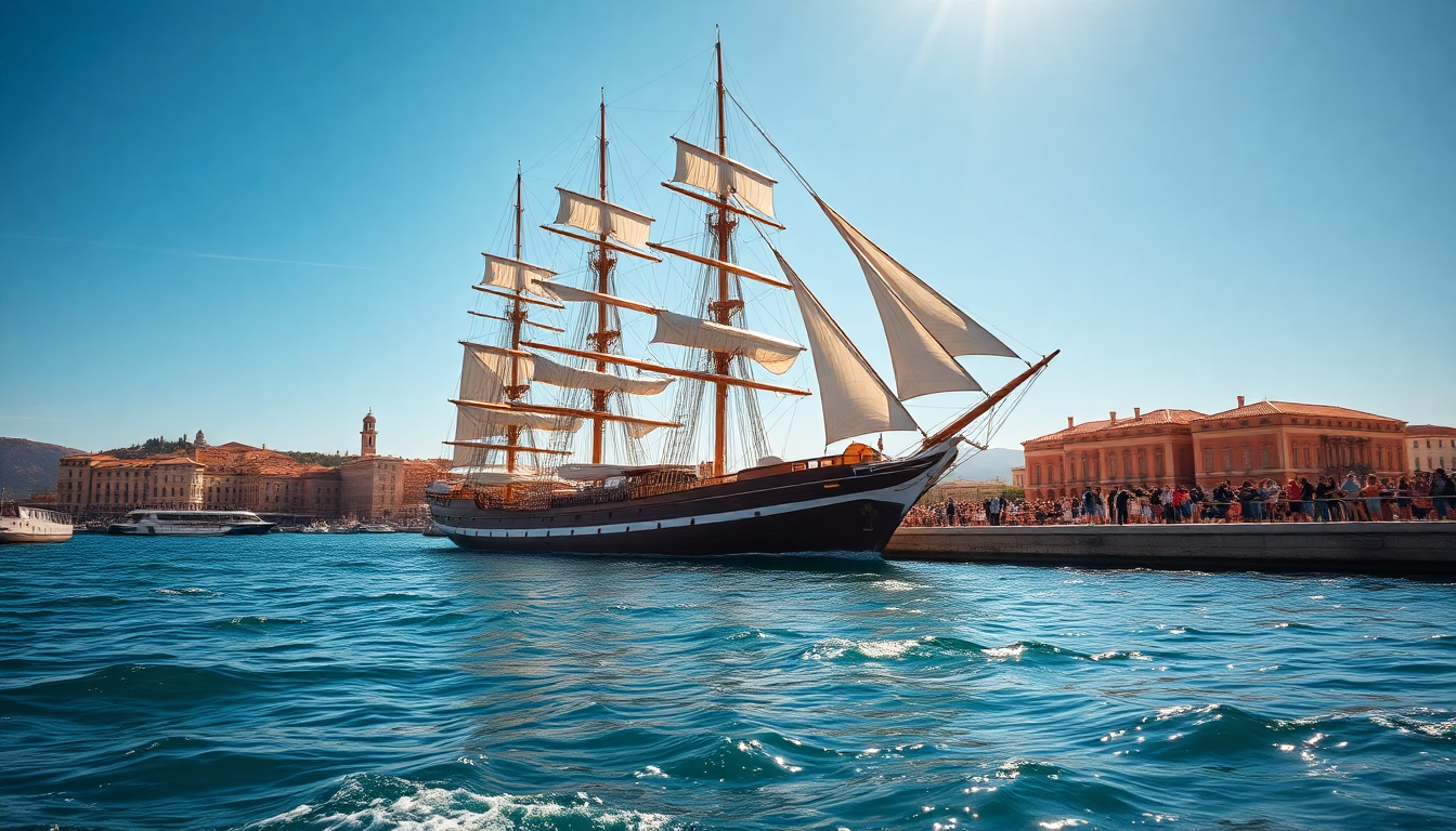 Amerigo Vespucci docks in Cagliari: a unique cultural experience