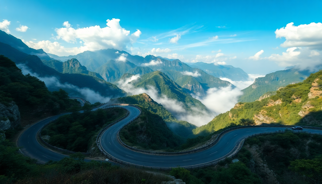 The perilous journey of Tongtian Avenue in China