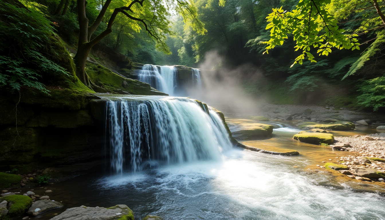 A serene escape to the enchanting Moraduccio waterfall