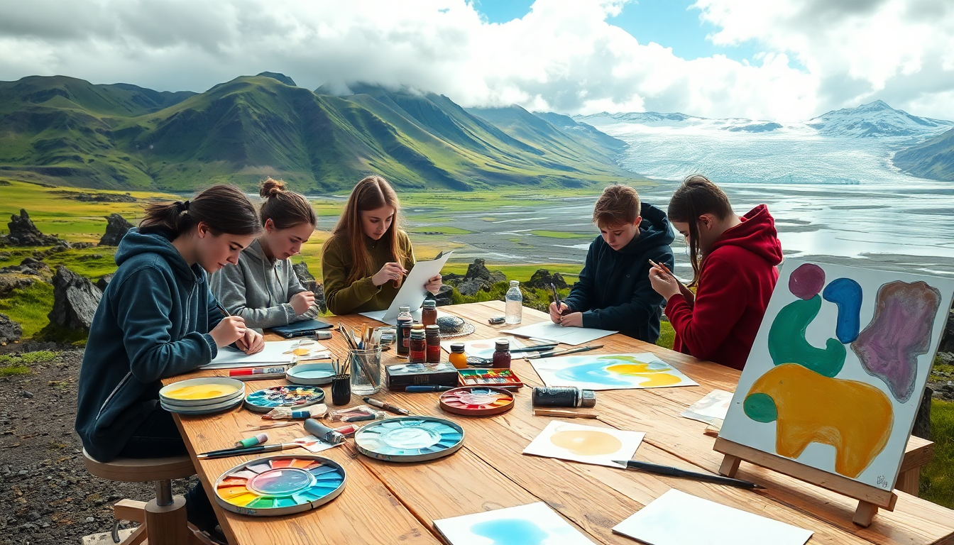 Art therapy insights from an Icelandic journey