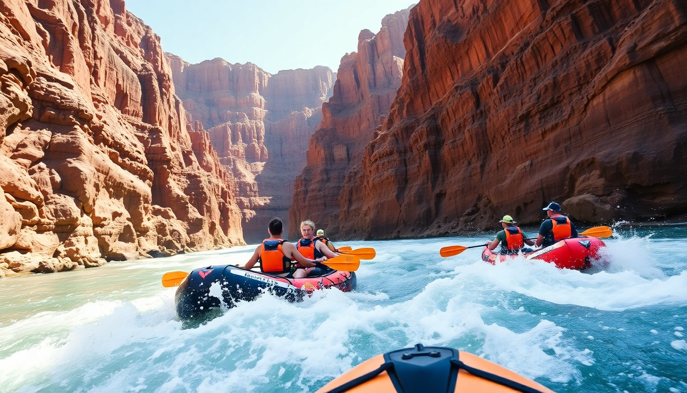 Discover the thrill of whitewater rafting in the Grand Canyon