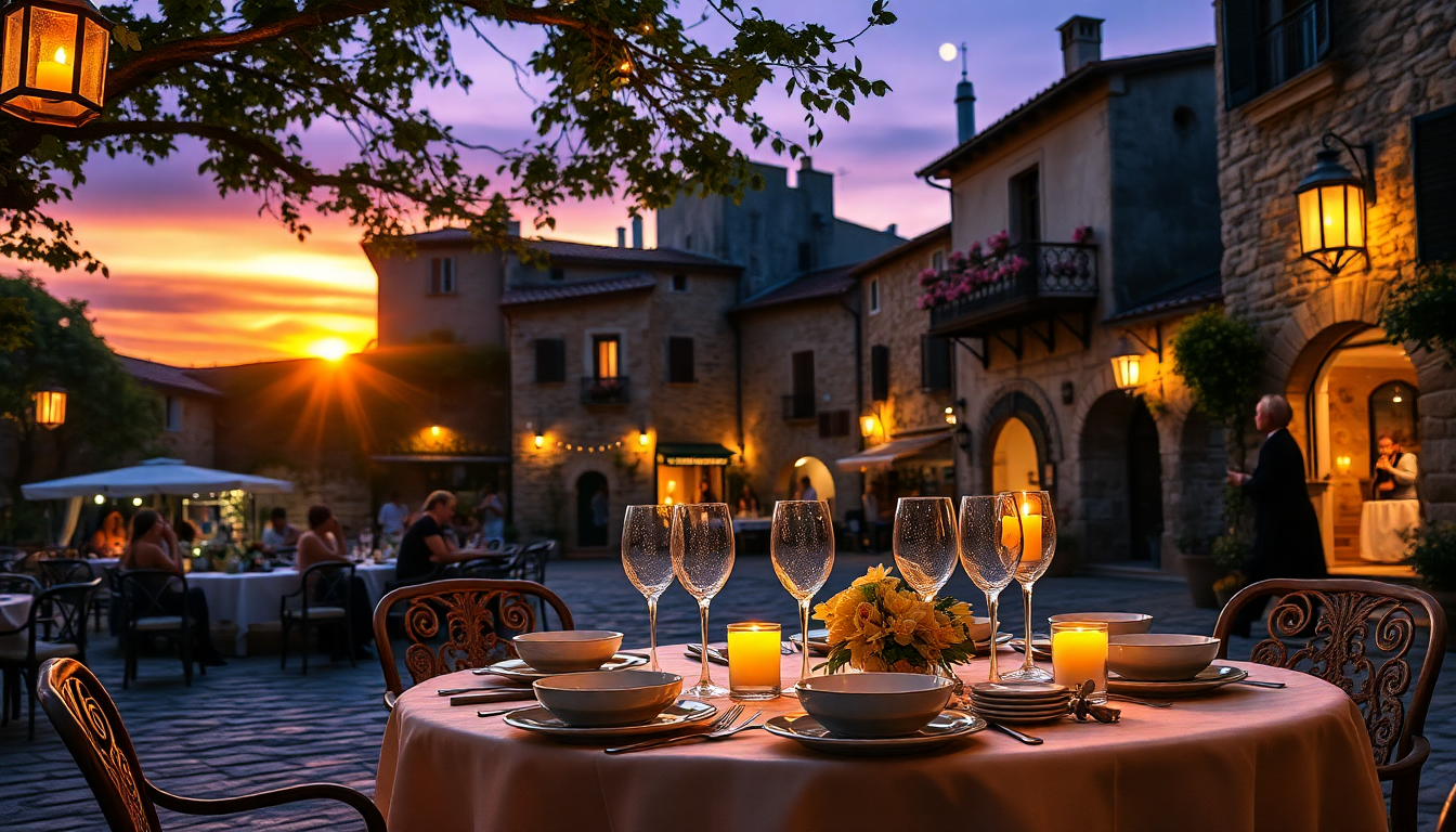 Experience the magic of romantic night in Italy