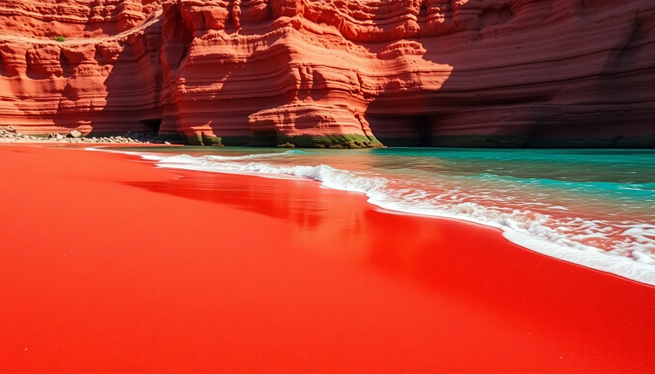 Discover the breathtaking beauty of Santorini’s Red Beach