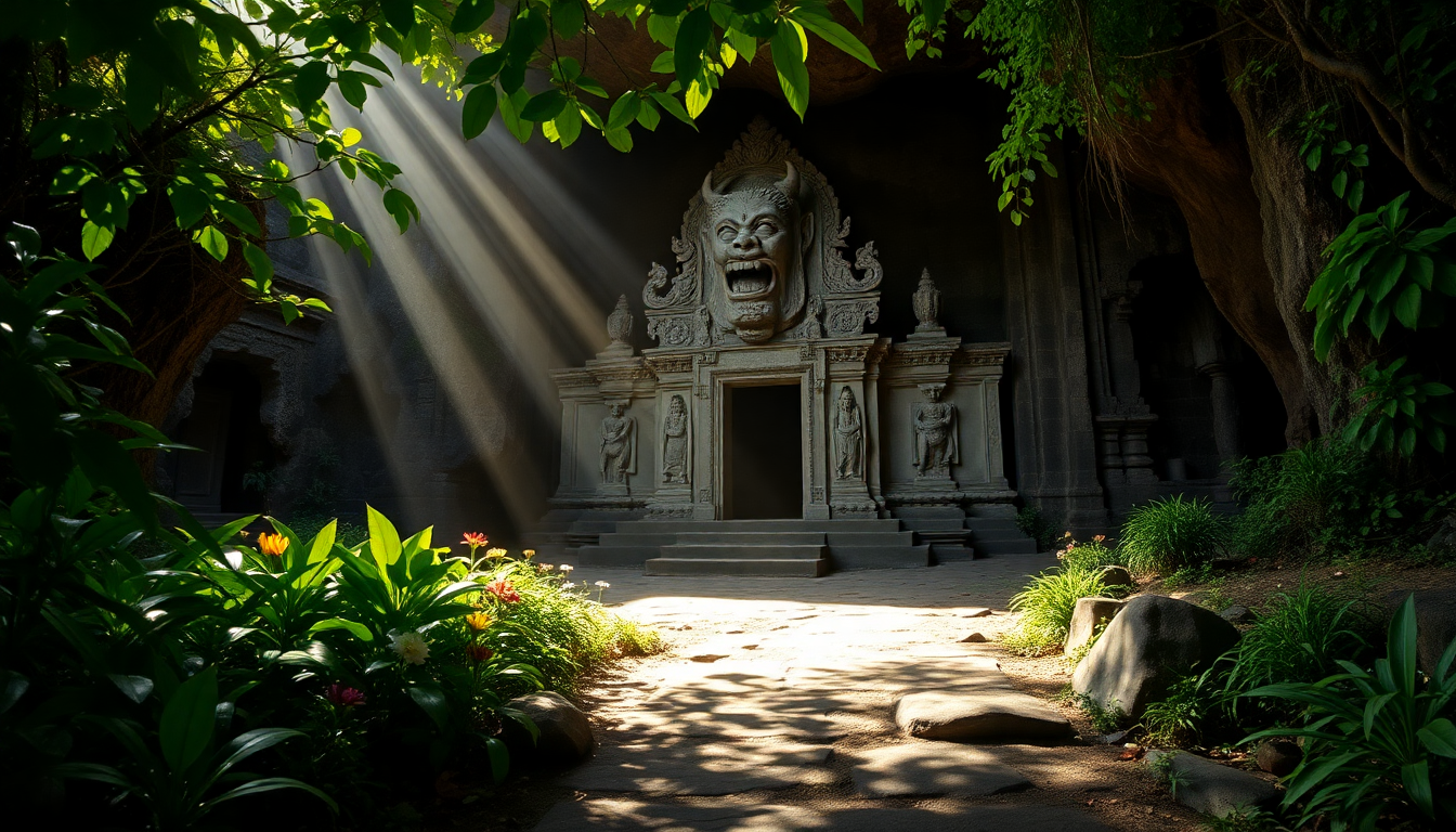 Discover the hidden wonders of Goa Gajah temple